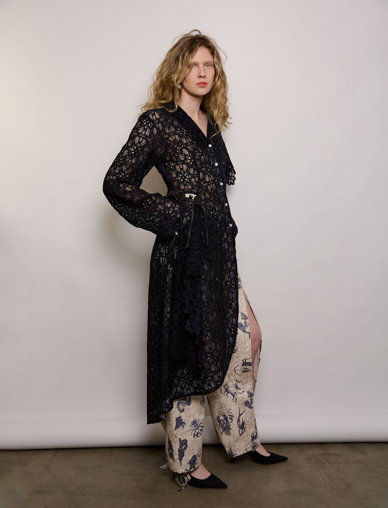 Блузка-фрак №49 Blue Flower