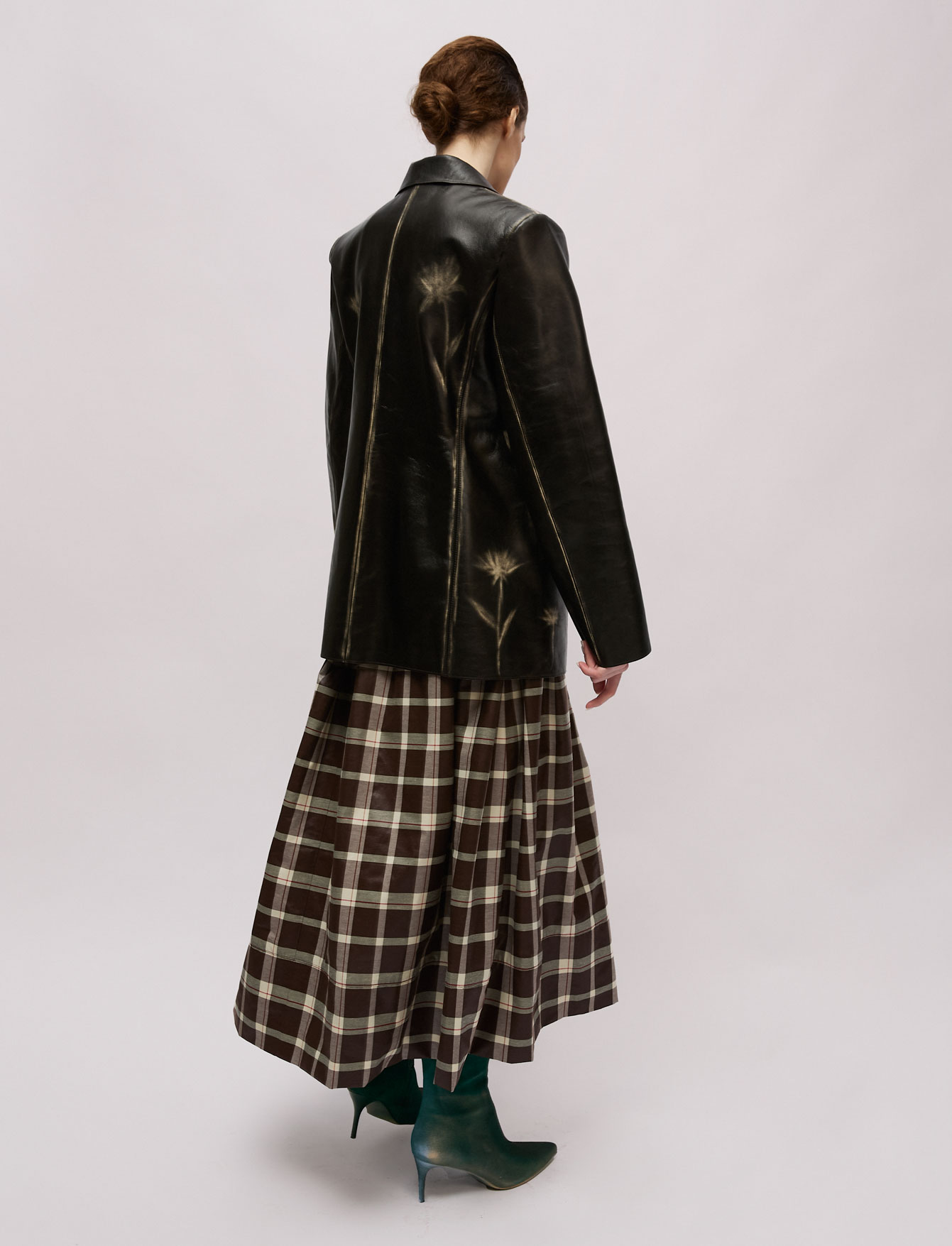 Пиджак №58 Leather Flower. EX