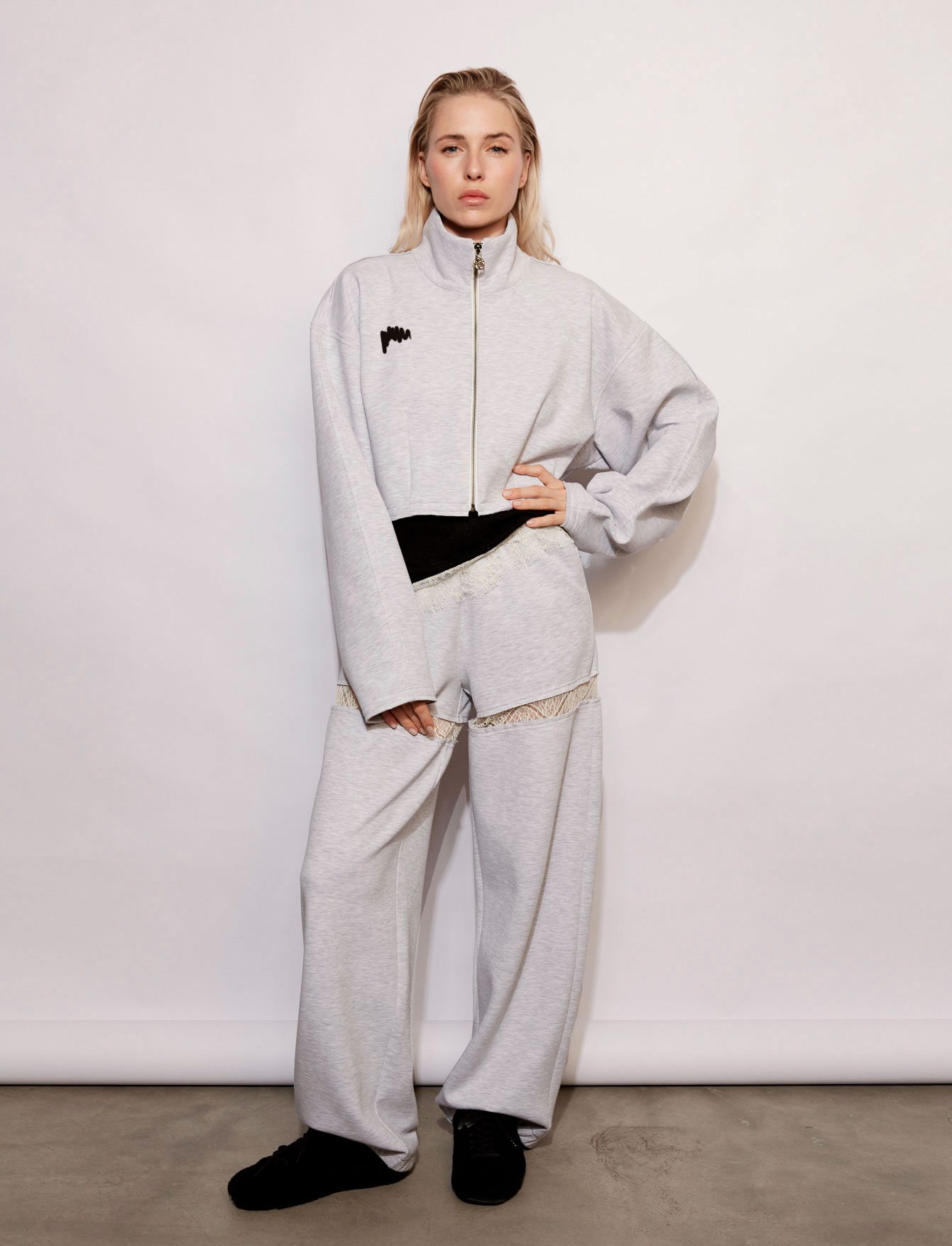 Толстовка на молнии №46\1 Melange