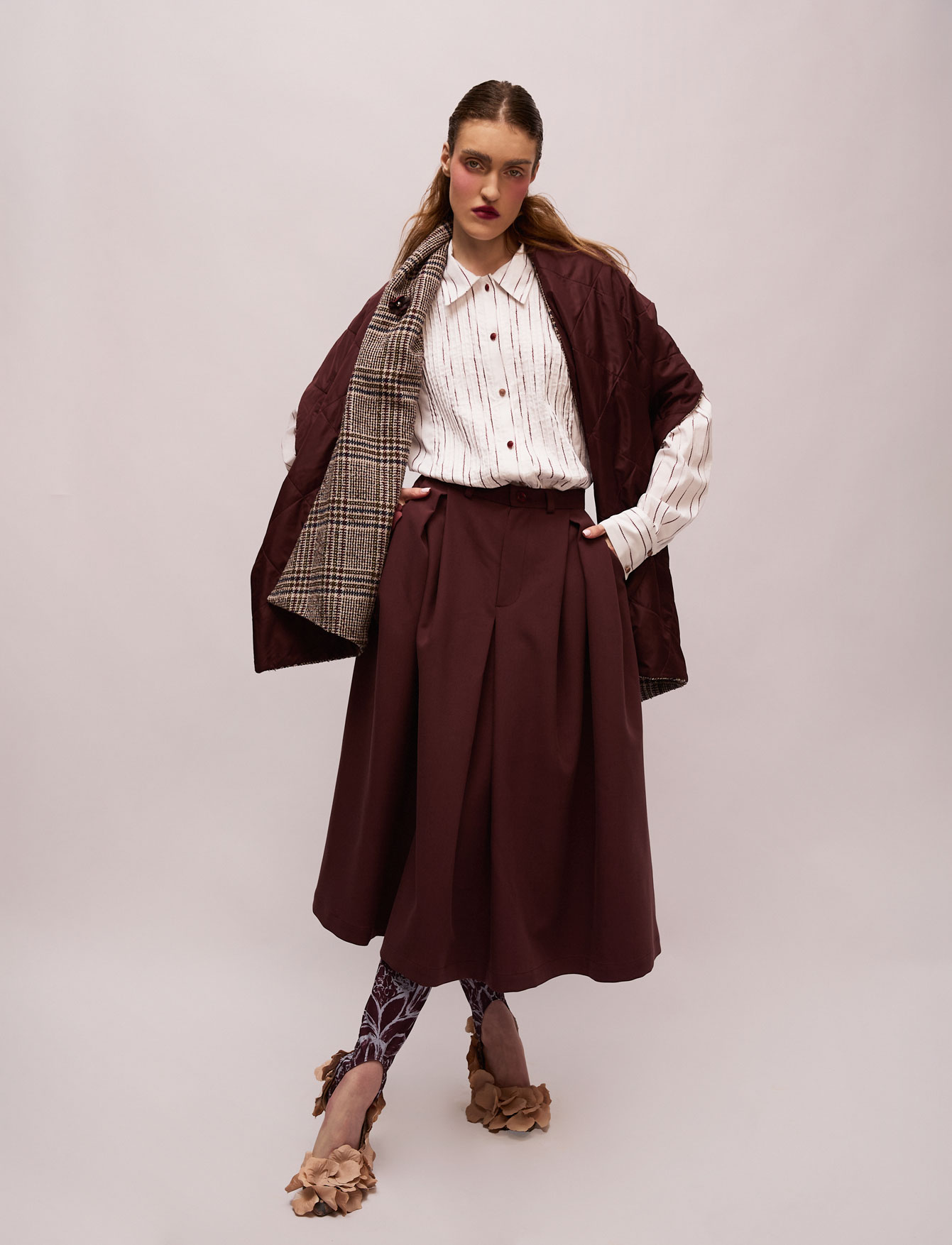 Юбка №60 Burgundy