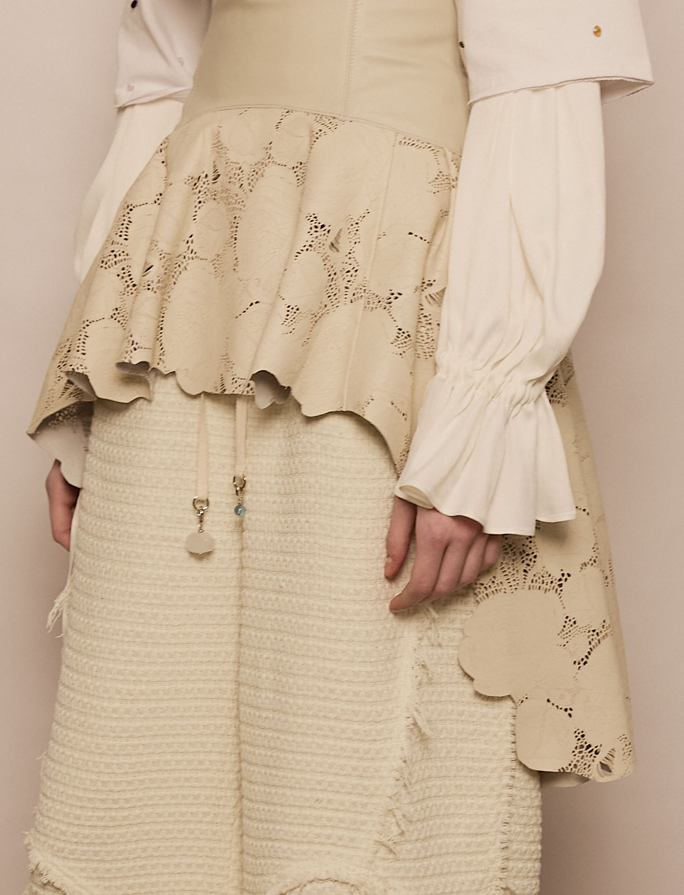 Корсет с баской №7/1 Rose Leather. EX