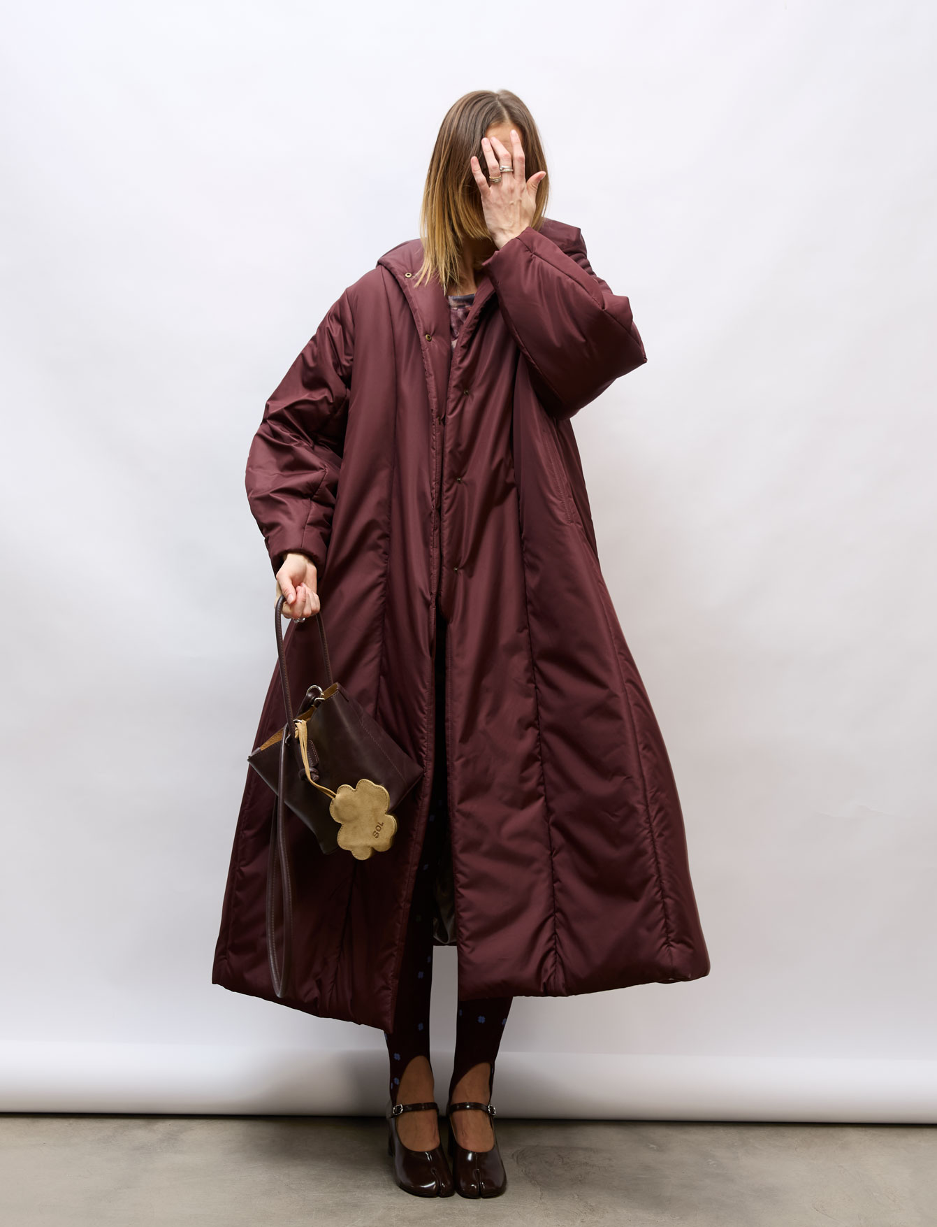 Пальто утепленное №35 Burgundy