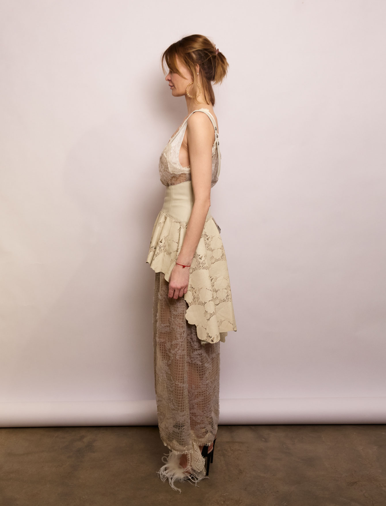 Корсет с баской №7/1 Rose Leather. EX