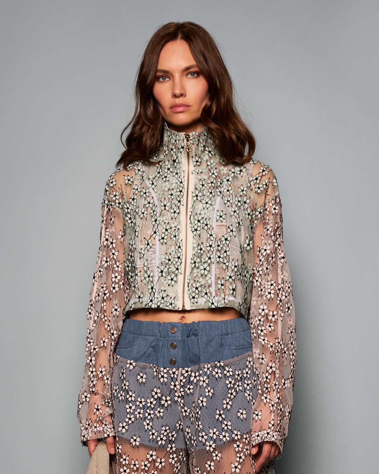Топ на молнии №46/1 Lace