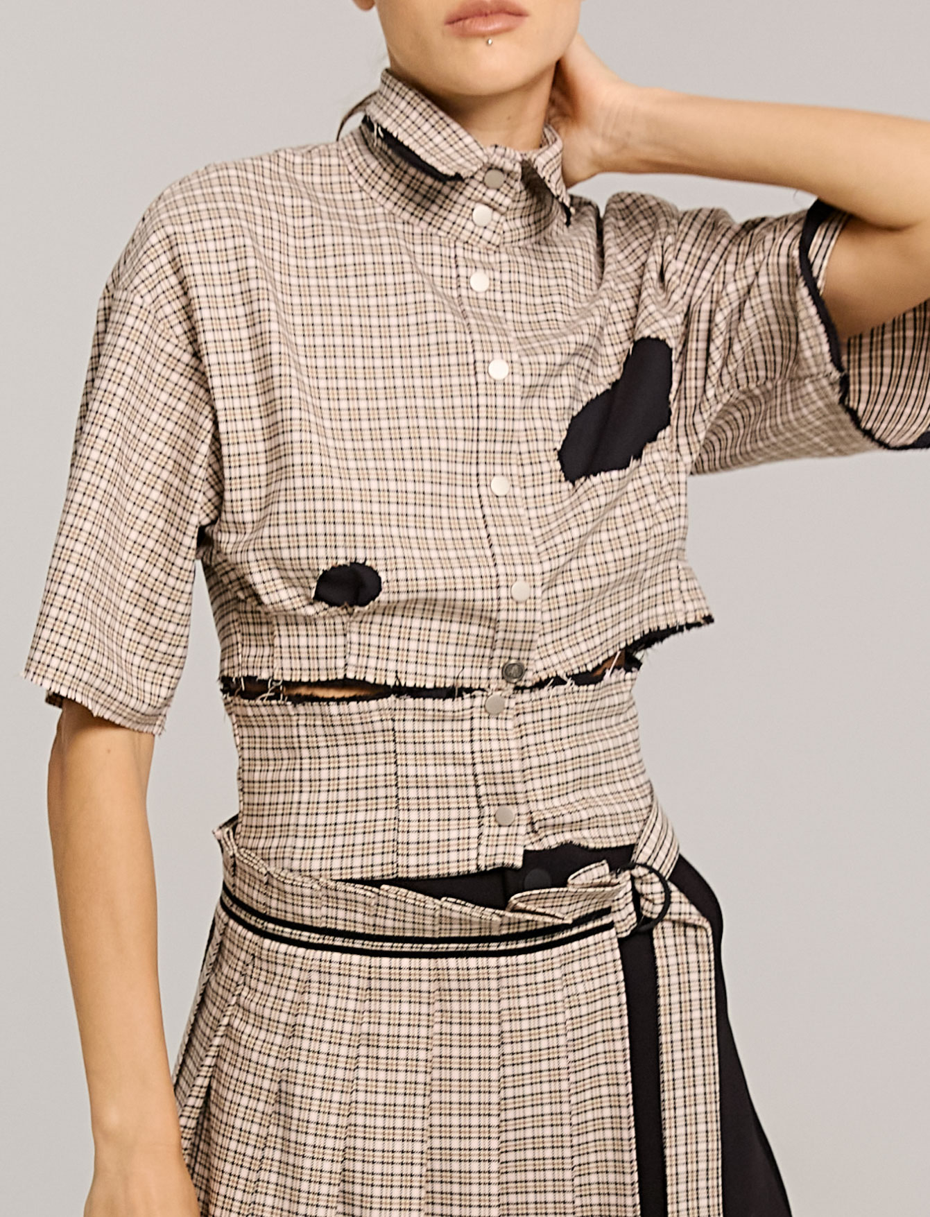 Рубашка №43 Plaid. Stone Рубашка №43 Plaid. Stone