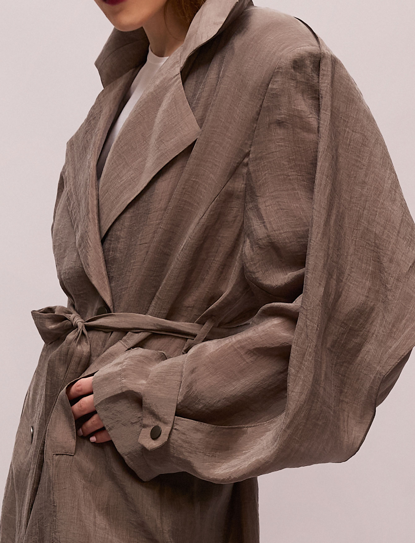 Тренч №34 Grey Gloss