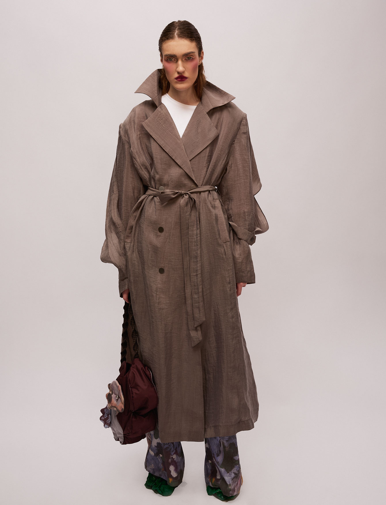 Тренч №34 Grey Gloss