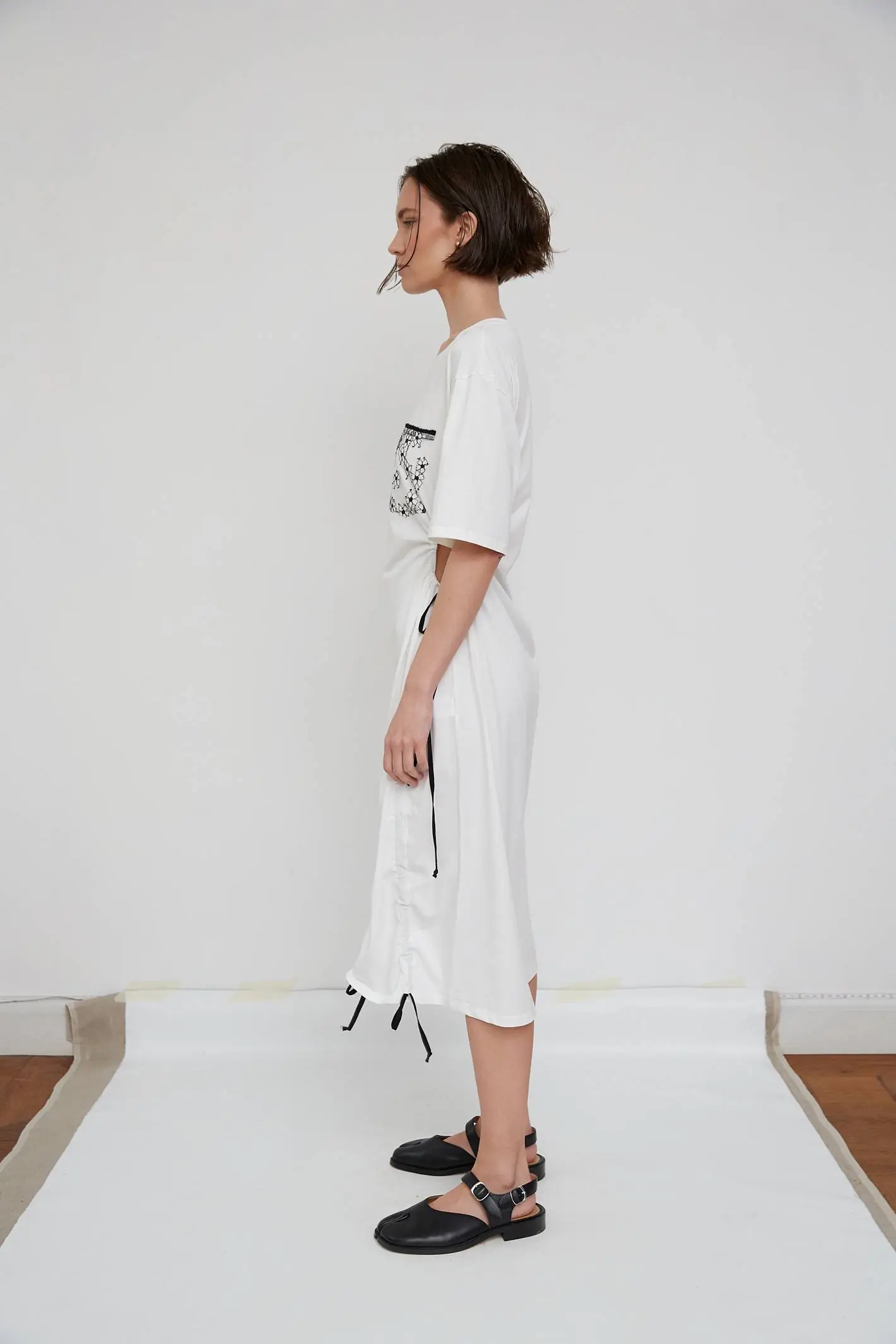 Платье - футболка №19/2 Milky cut