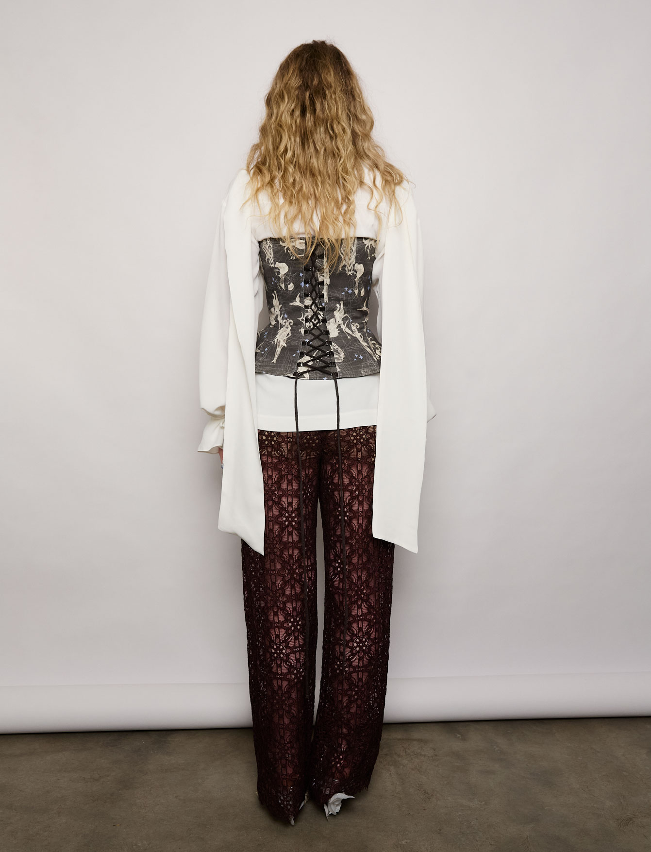 Брюки №31 Burgundy Flower