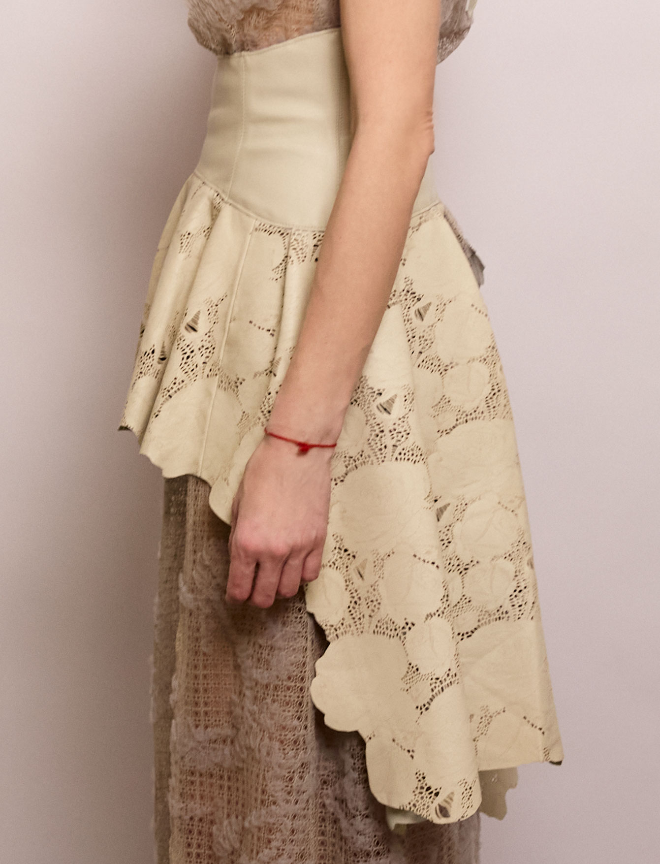 Корсет с баской №7/1 Rose Leather. EX