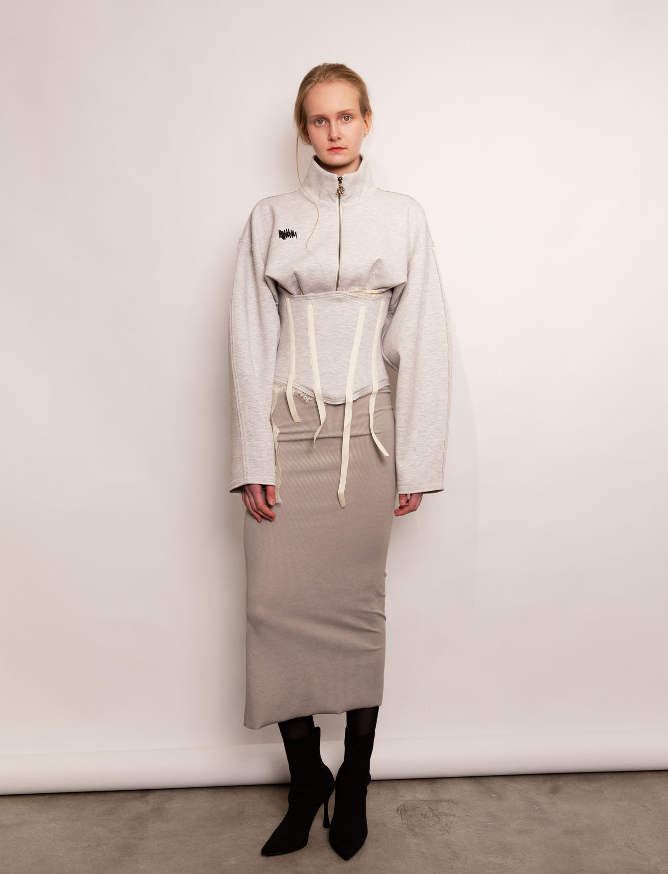 Толстовка на молнии №46\1 Melange