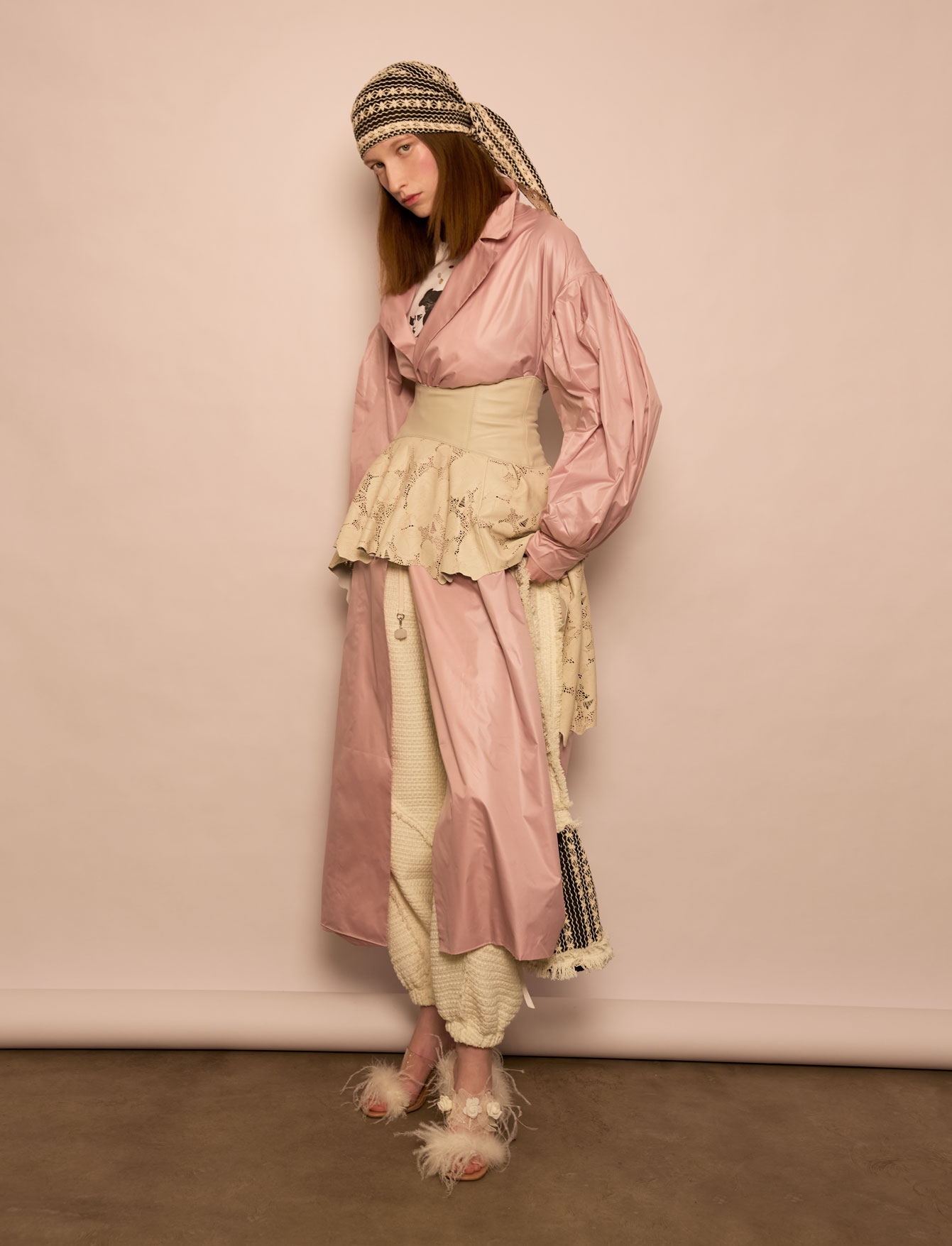 Корсет с баской №7/1 Rose Leather. EX