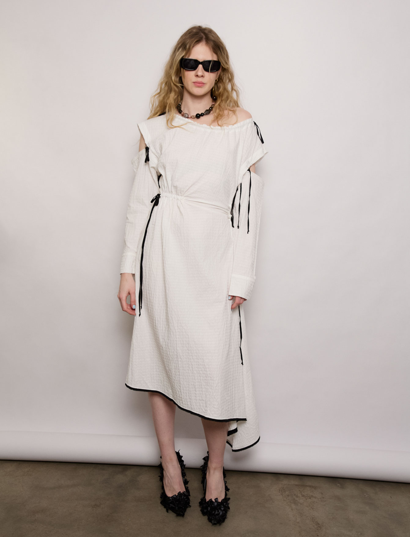 Асимметричное платье №88 Cotton stripe Асимметричное платье №88 Cotton stripe