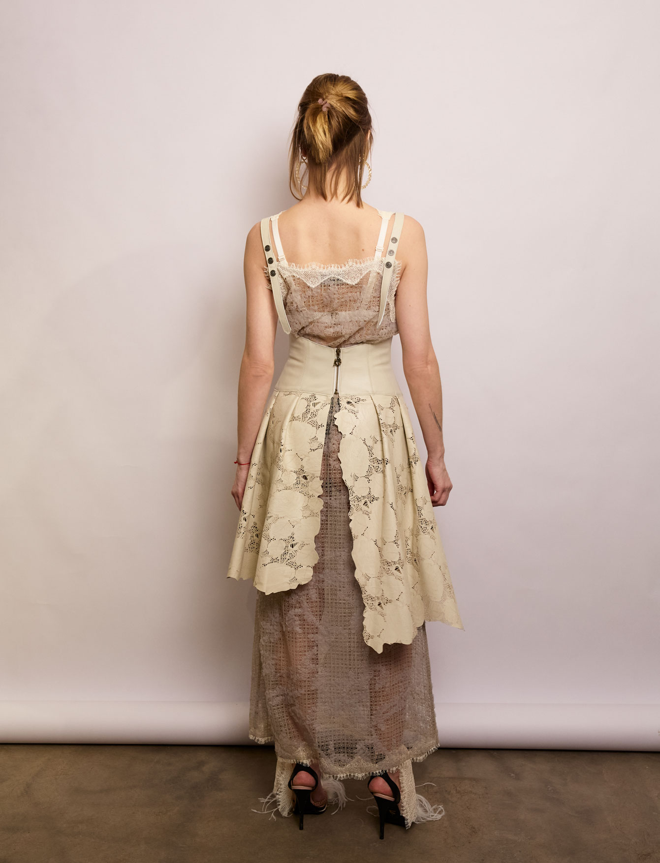 Корсет с баской №7/1 Rose Leather. EX