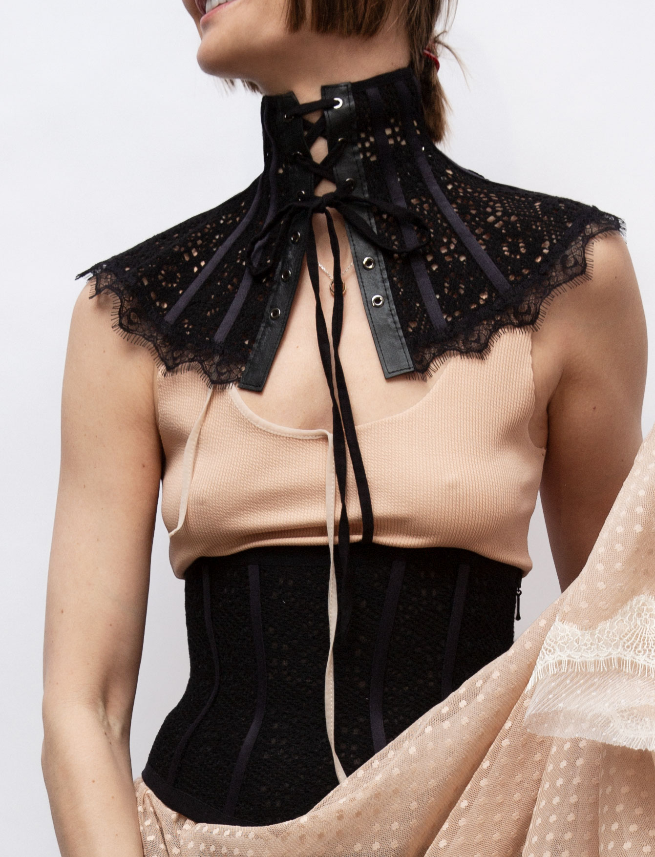 Воротник из кружева №25 Black