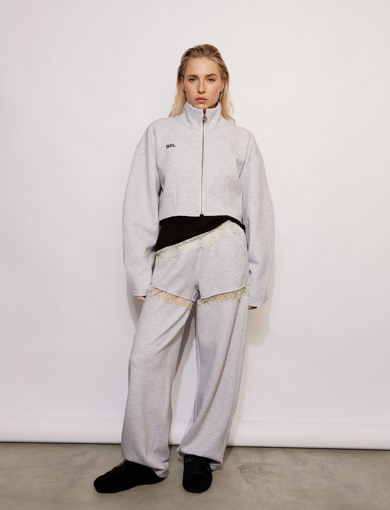 Толстовка на молнии №46\1 Melange