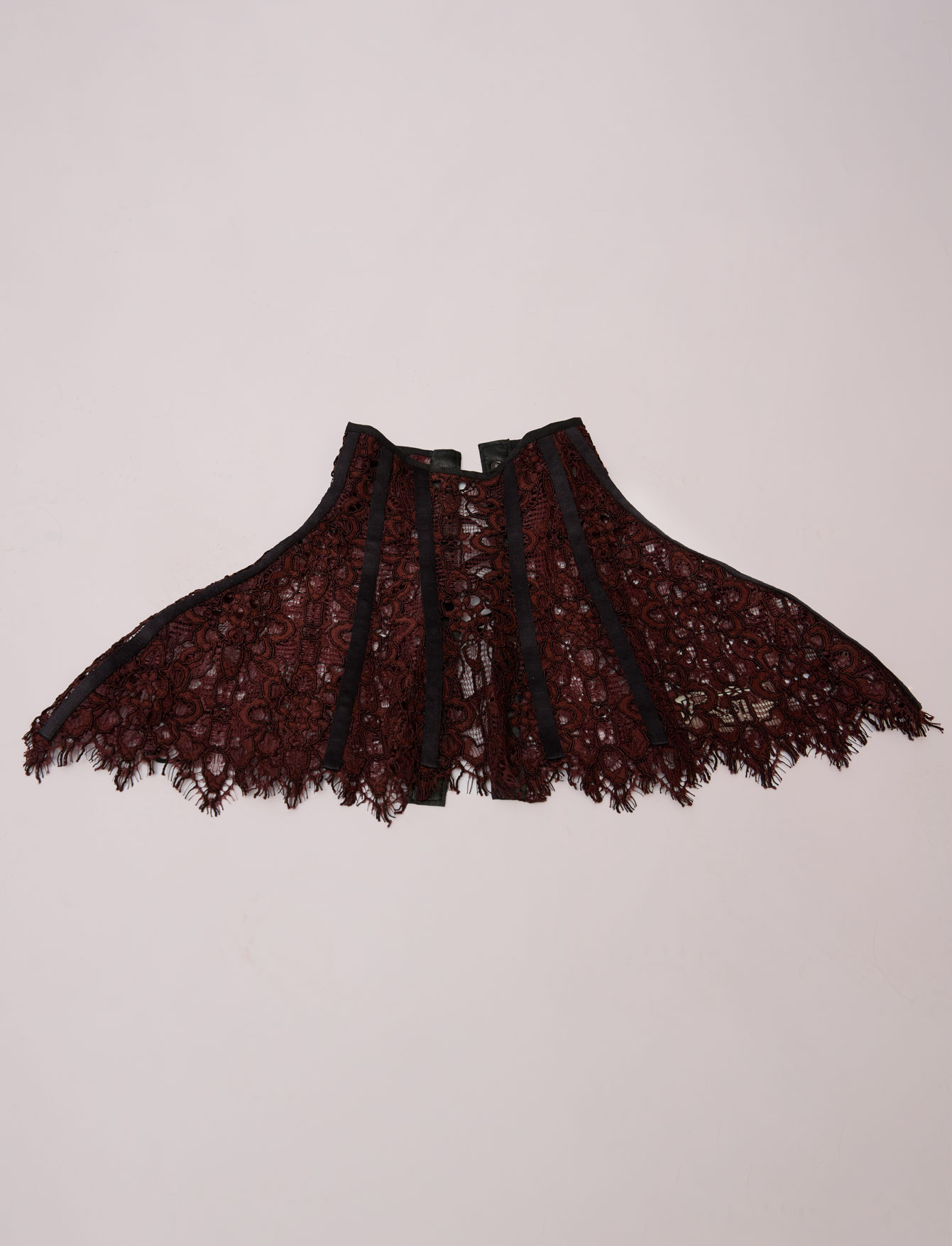 Воротник из кружева №25 Burgundy