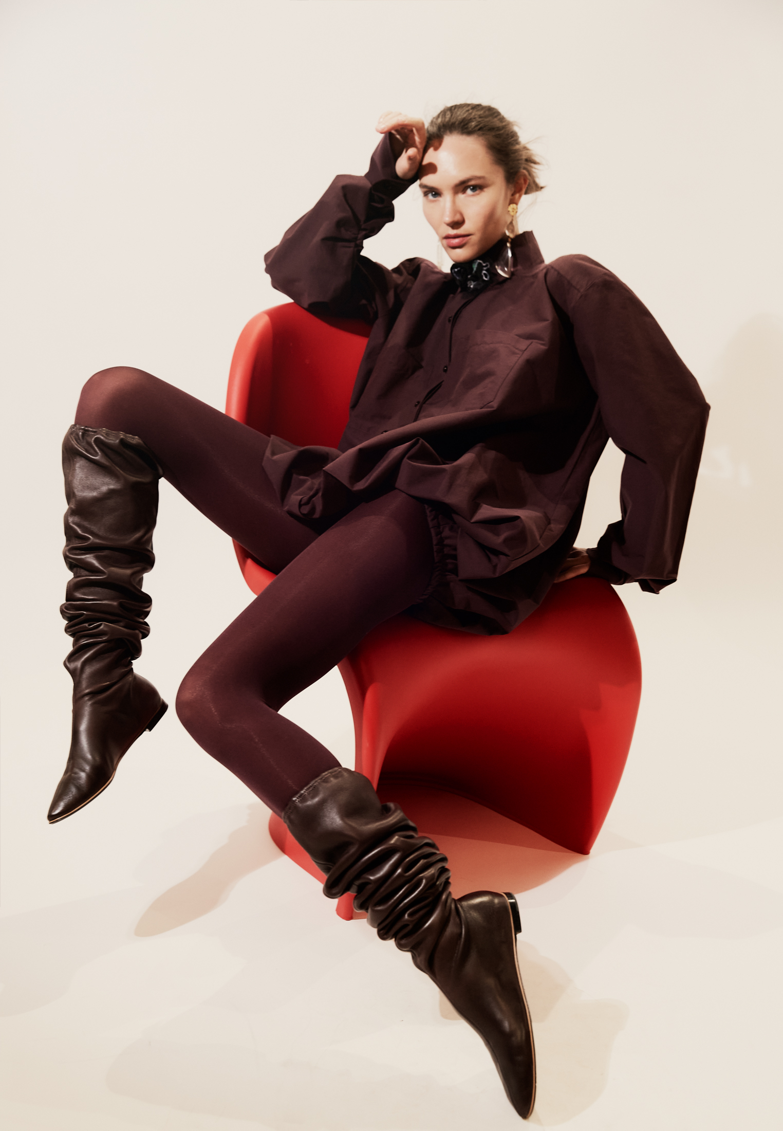 Рубашка-баллон №46 Wine