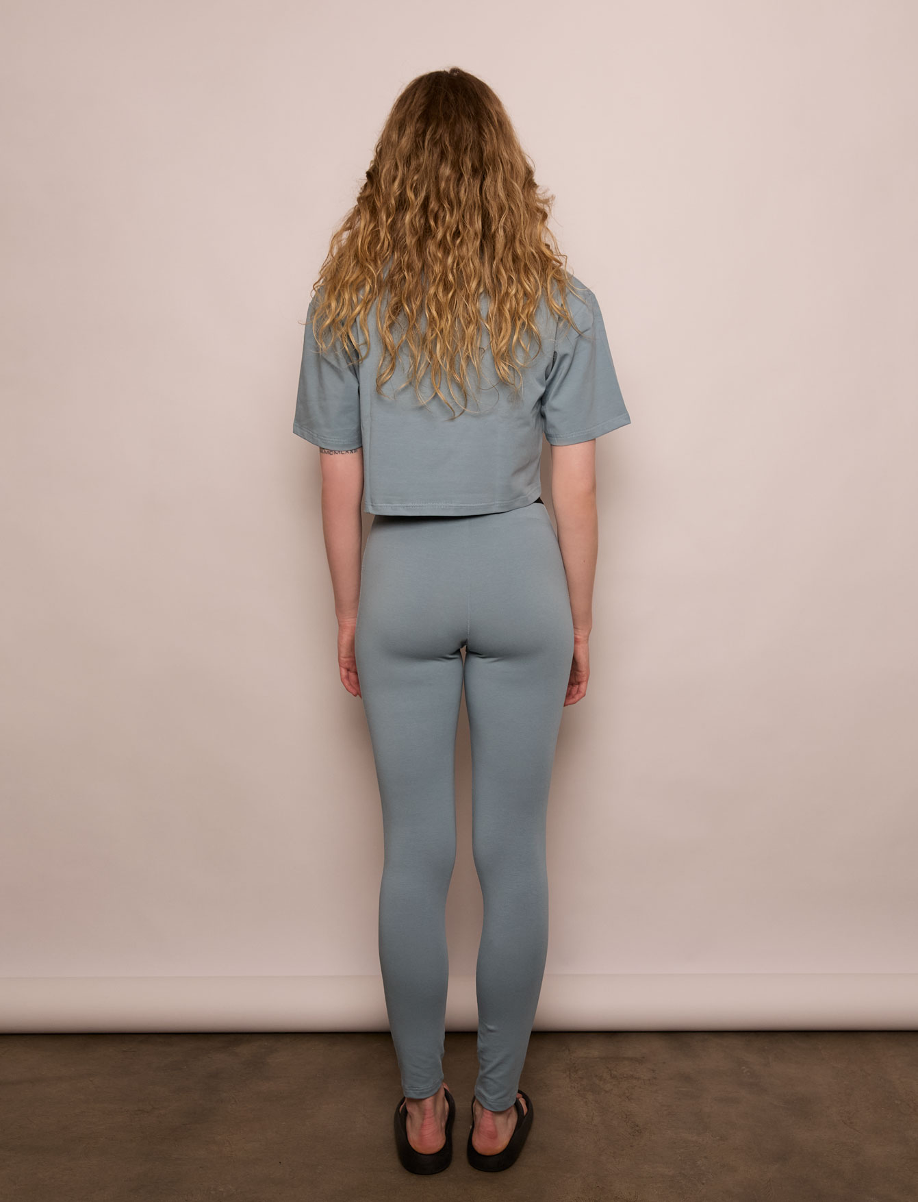 Футболка №15 Crop Blue