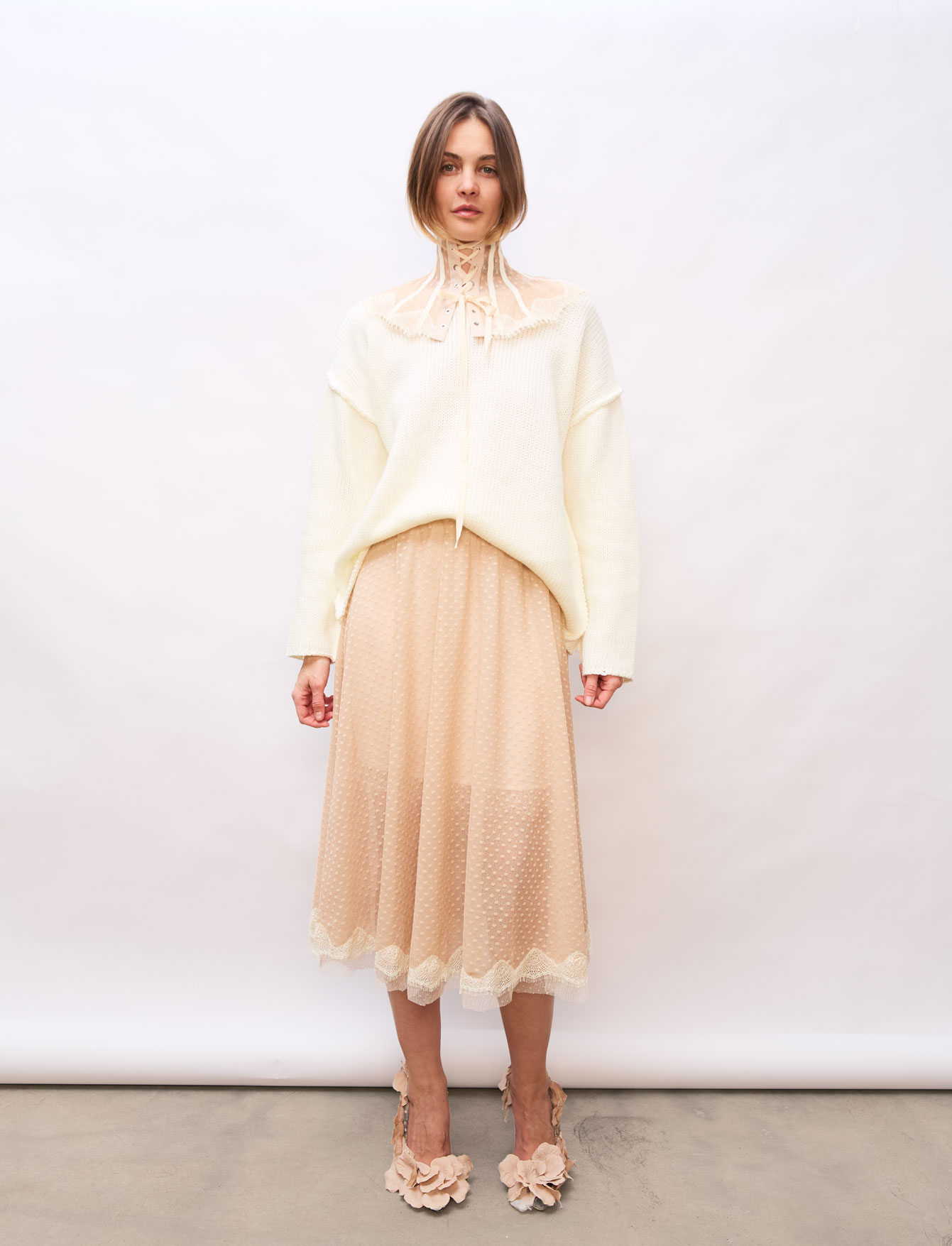 Образ 17: Пиджак из кожи (роспись вручную) + Юбка