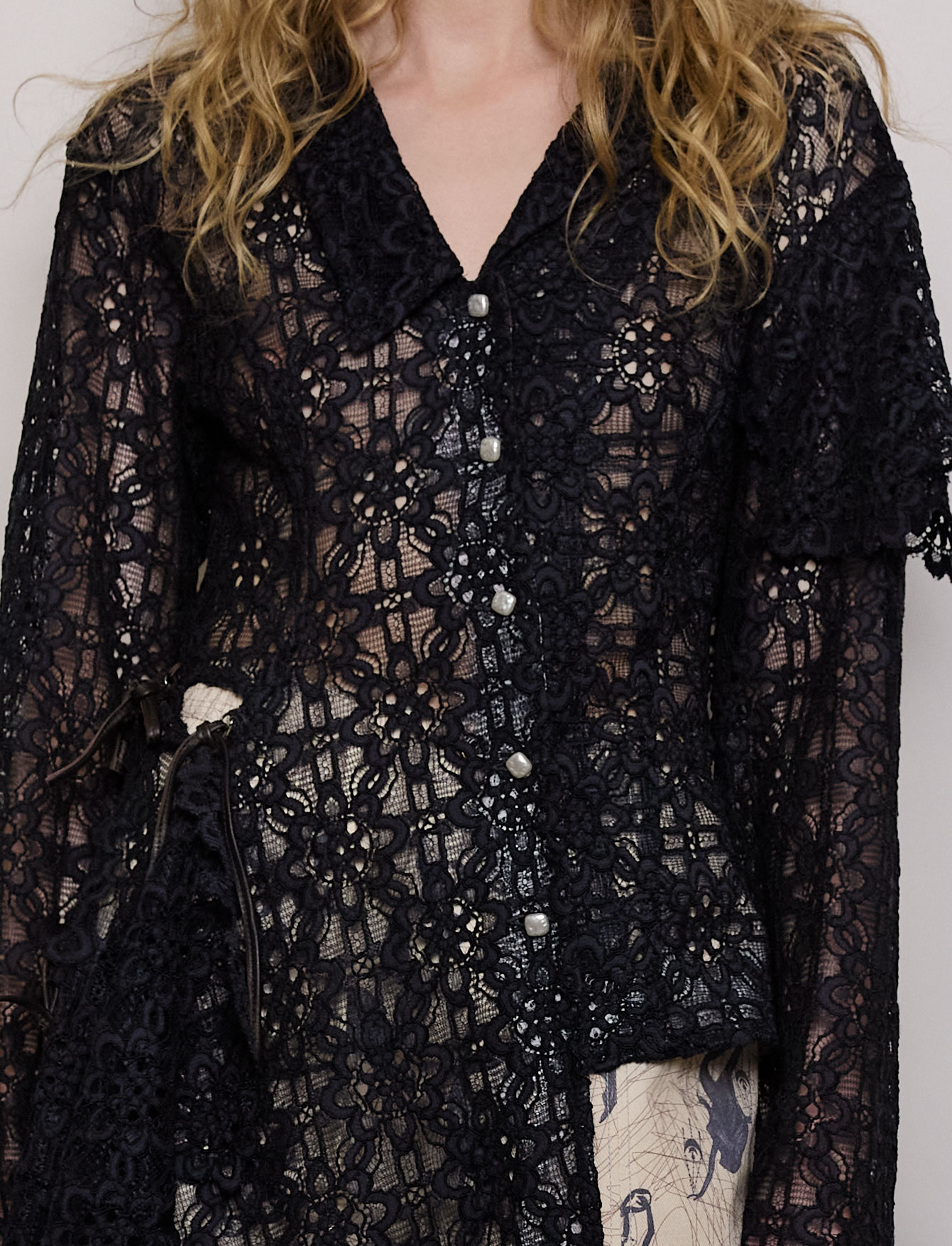 Блузка-фрак №49 Blue Flower