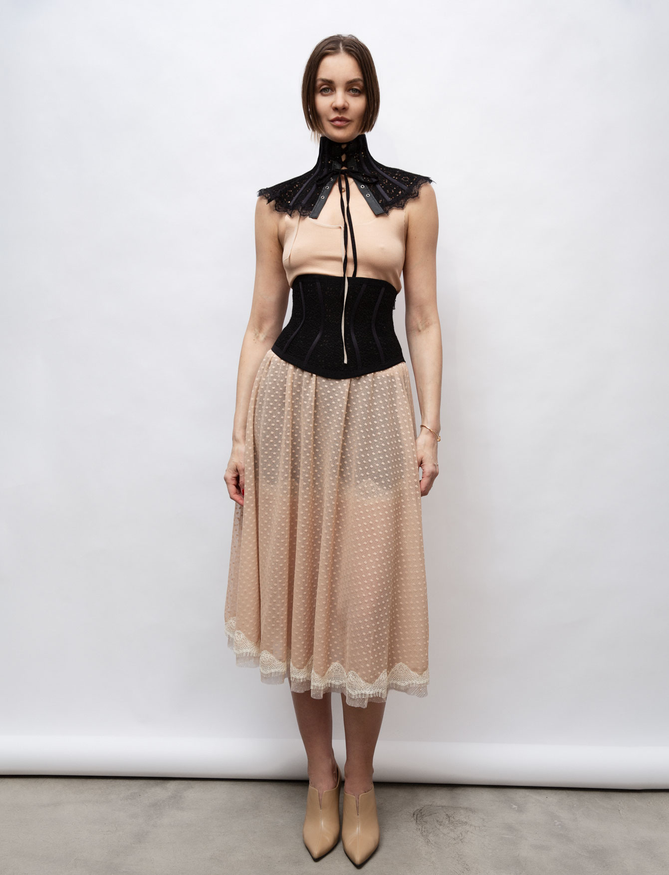 Воротник из кружева №25 Black