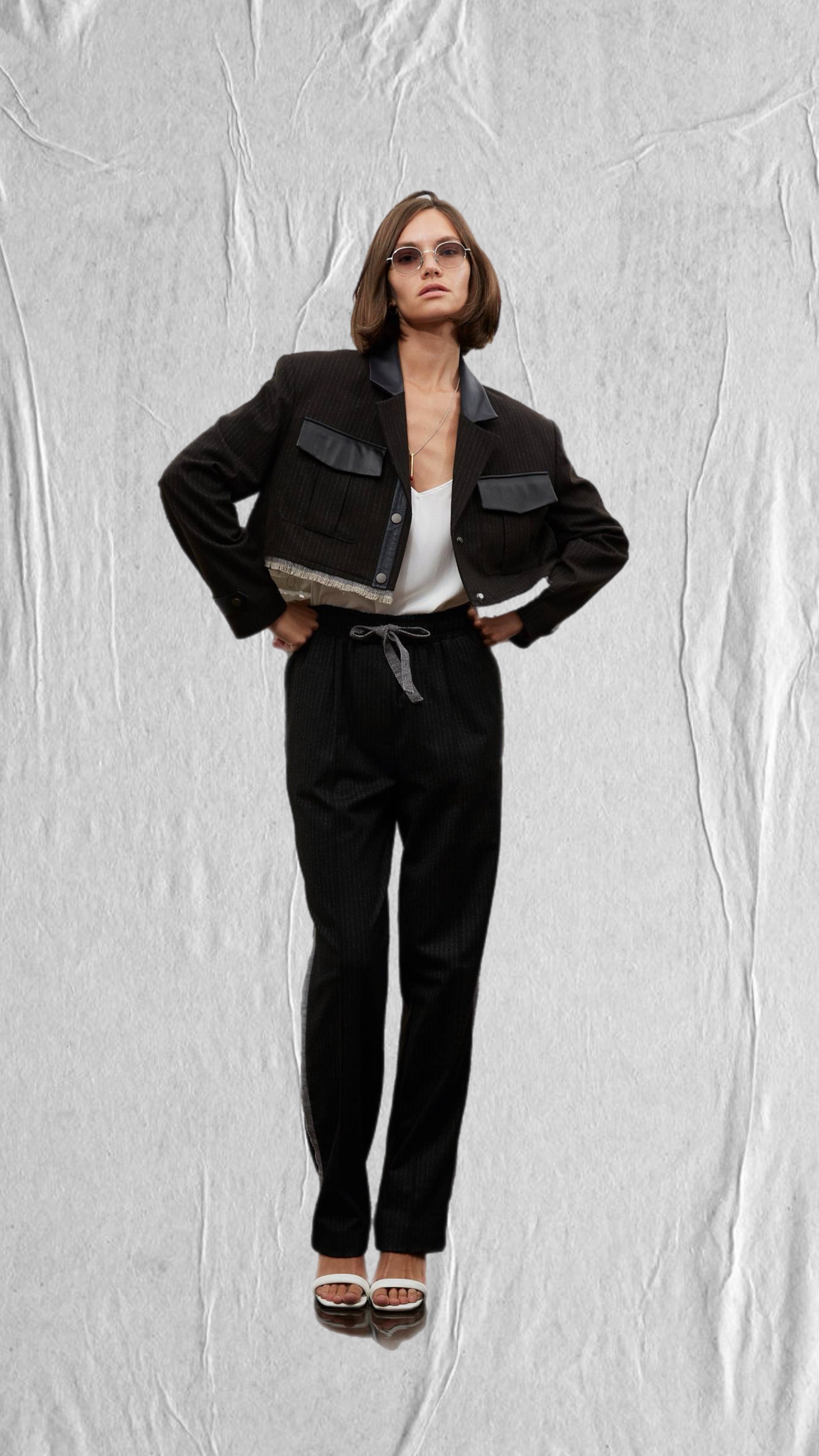 Брюки №9 Brown-Grey