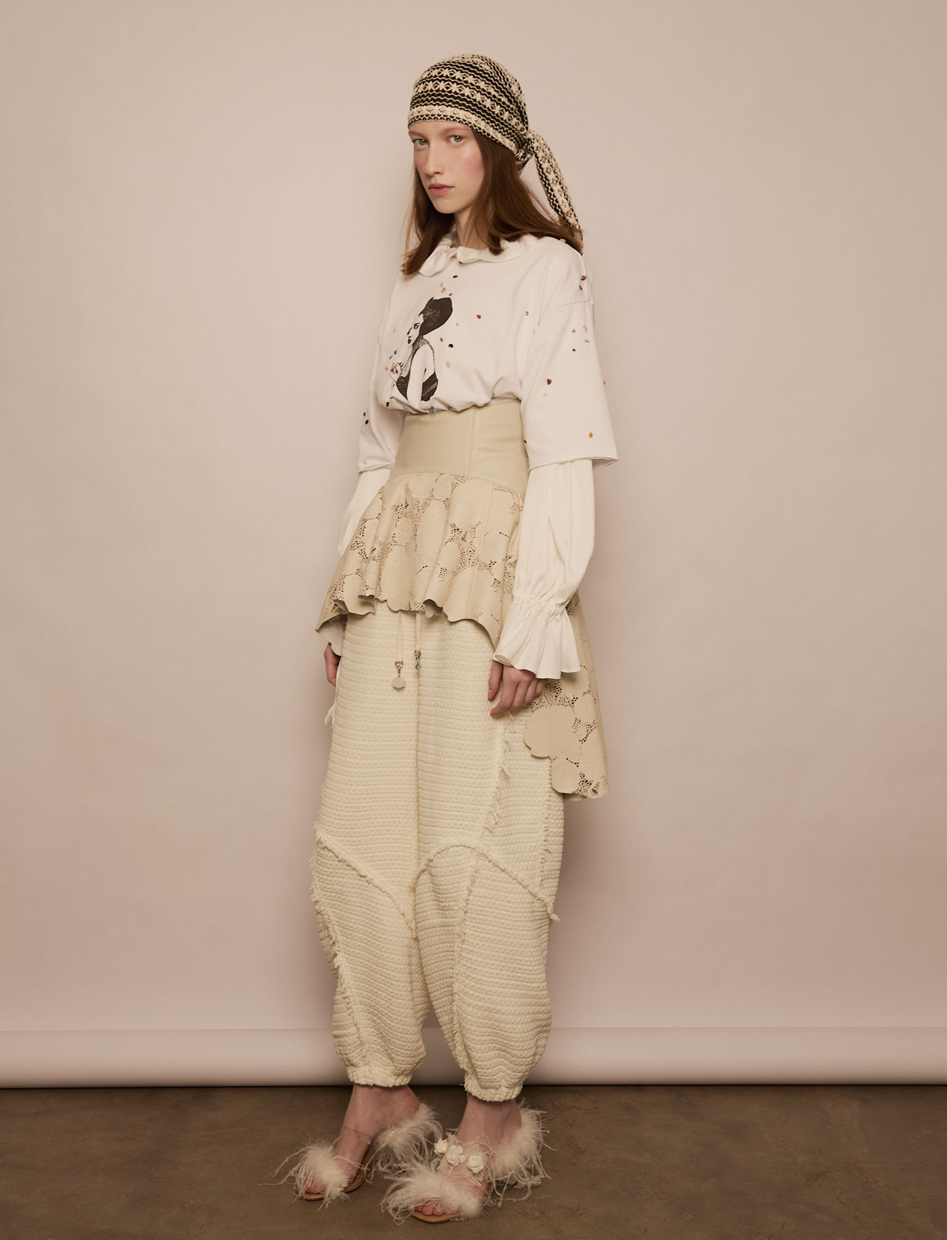 Корсет с баской №7/1 Rose Leather. EX