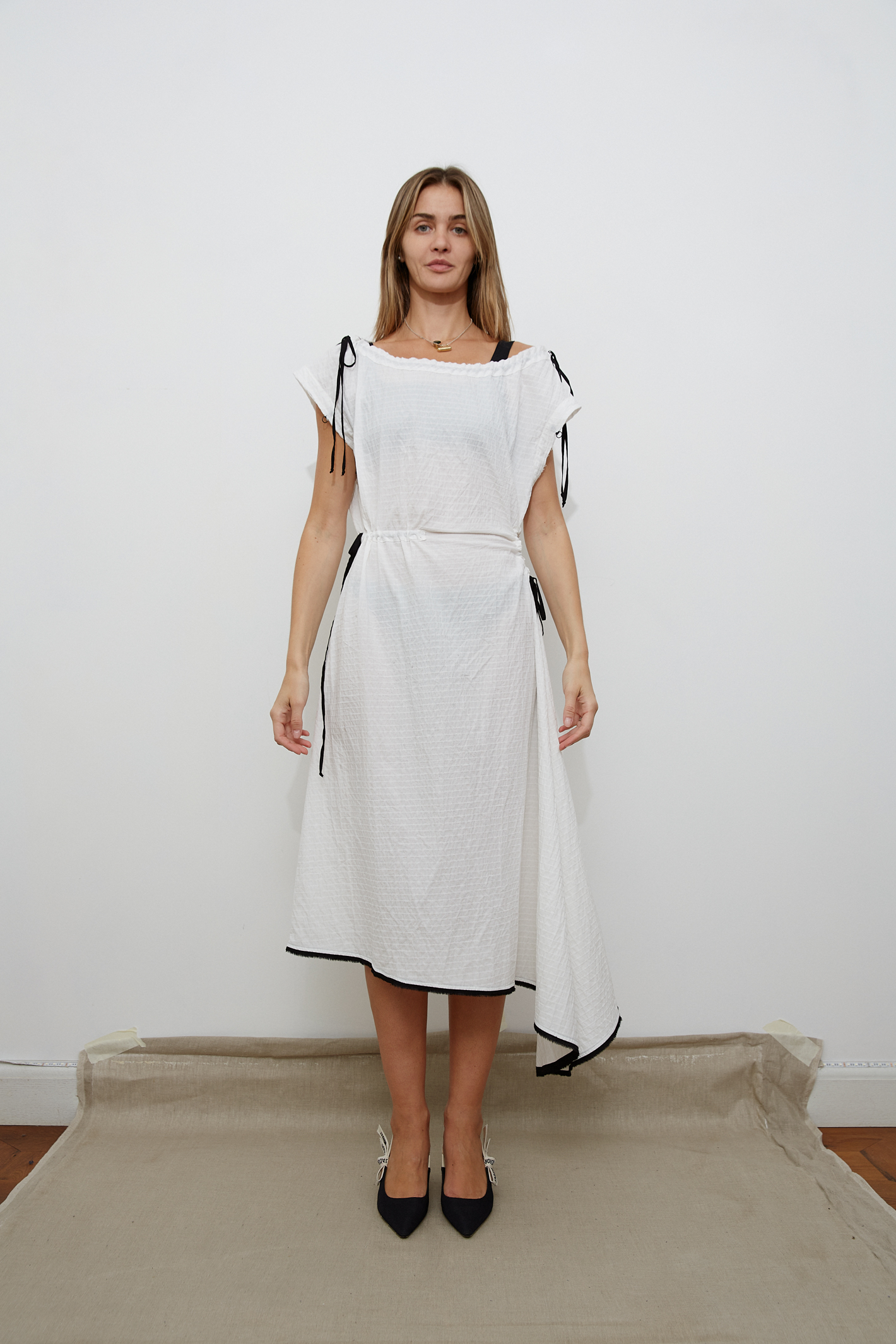 Асимметричное платье №88 Cotton stripe Асимметричное платье №88 Cotton stripe
