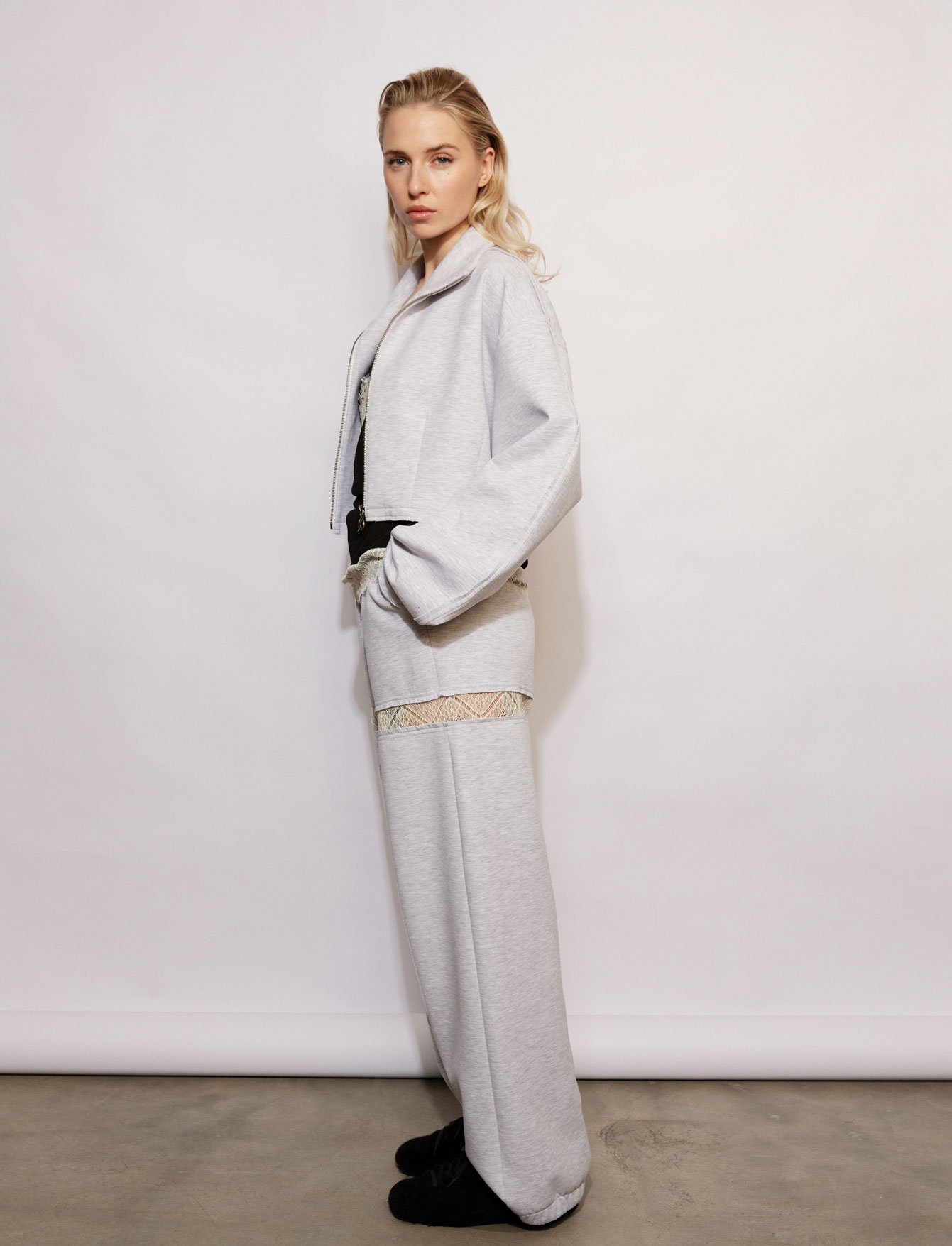 Толстовка на молнии №46\1 Melange