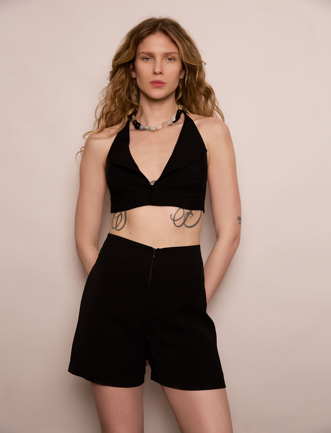 Топ бюстье с воротником Femme Топ бюстье с воротником Femme