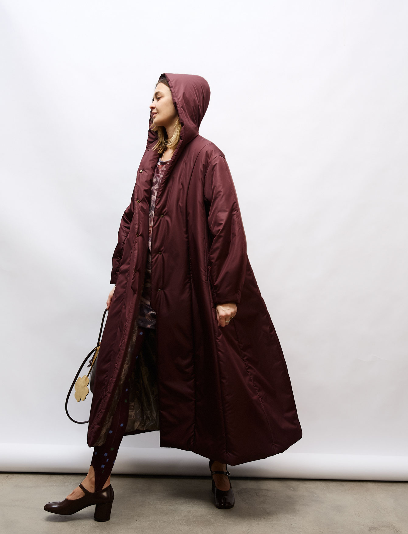 Пальто утепленное №35 Burgundy