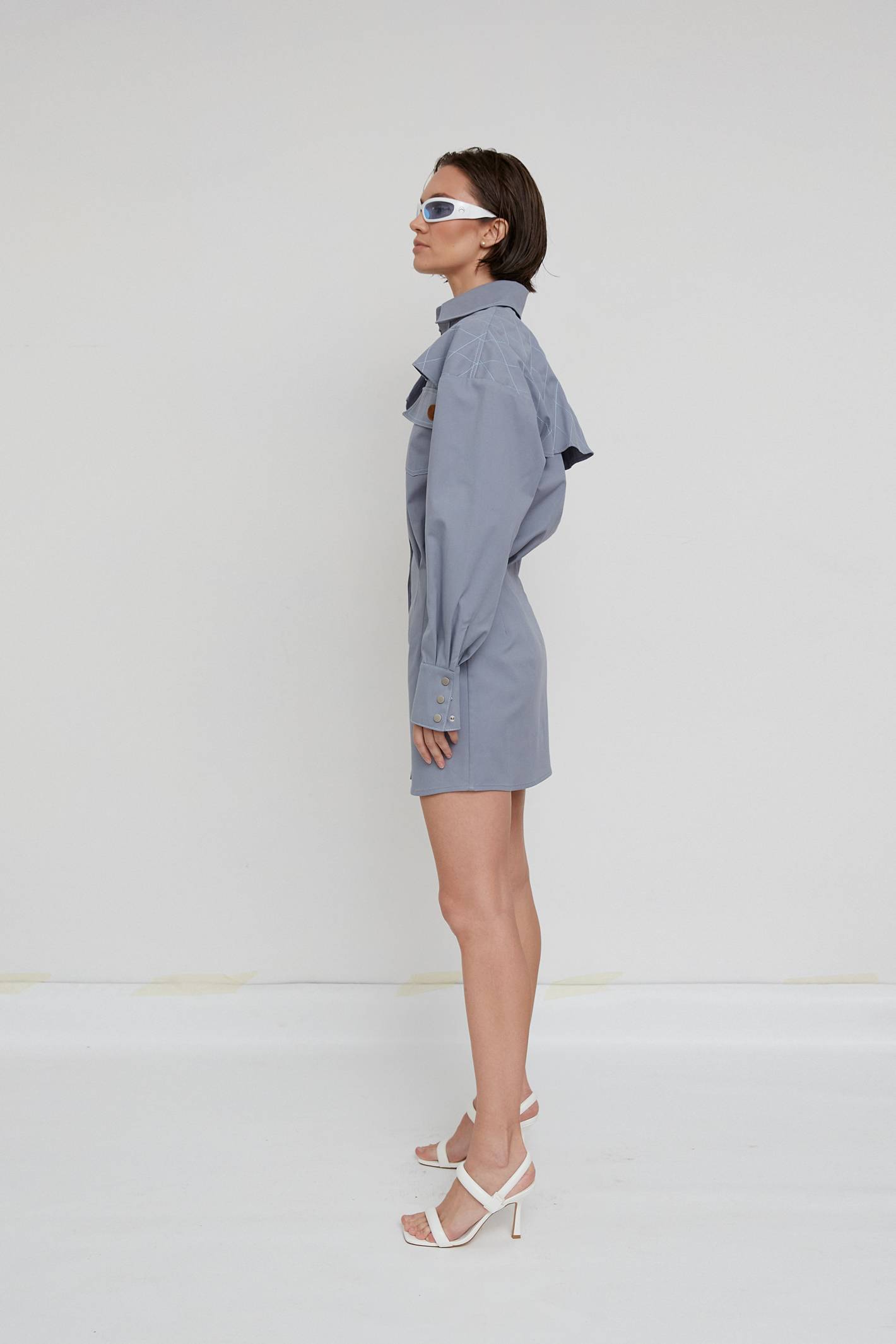 Платье - рубашка №6 Blue Cotton Платье - рубашка №6 Blue Cotton