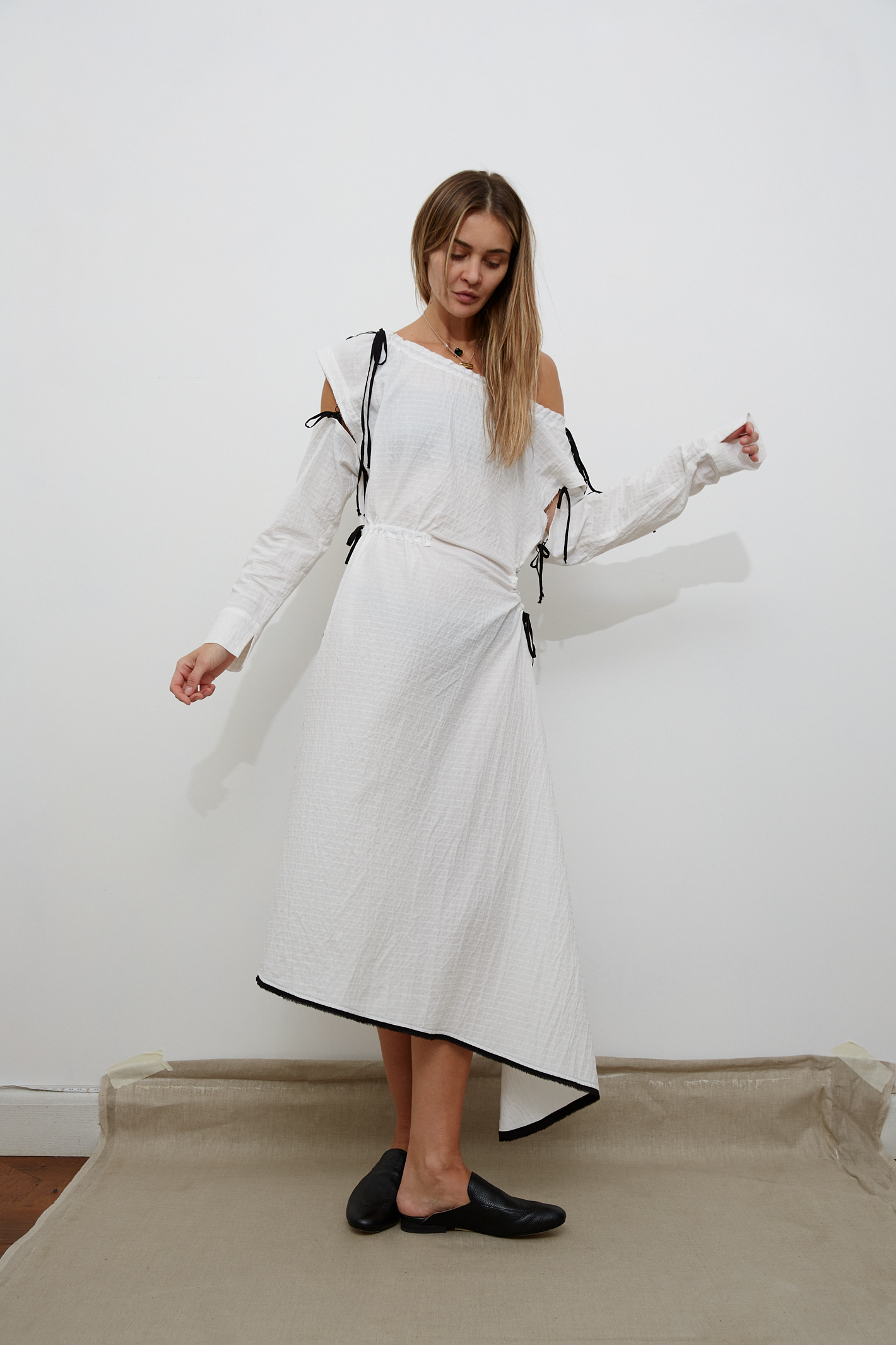 Асимметричное платье №88 Cotton stripe Асимметричное платье №88 Cotton stripe