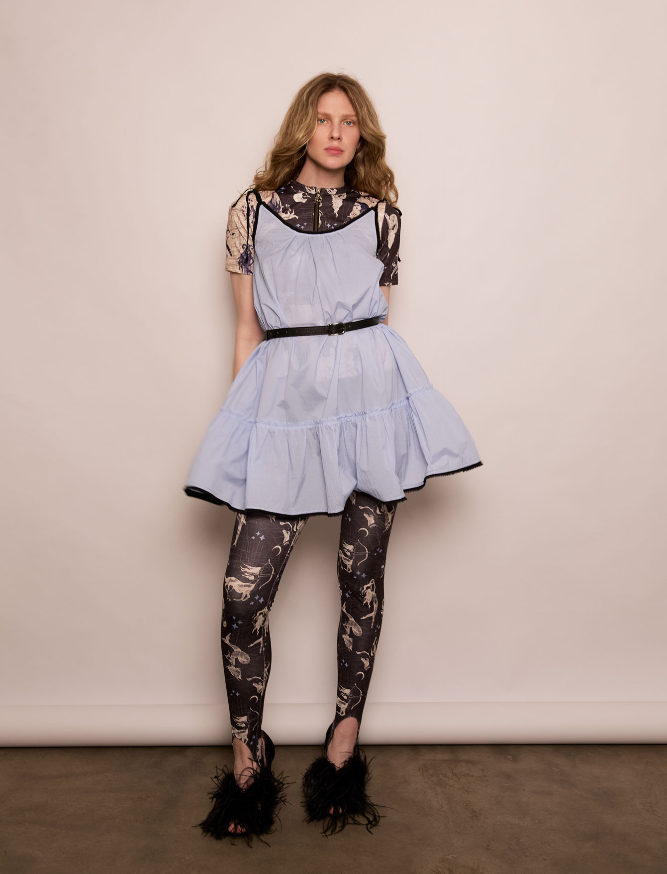 Платье №89 Blue cotton