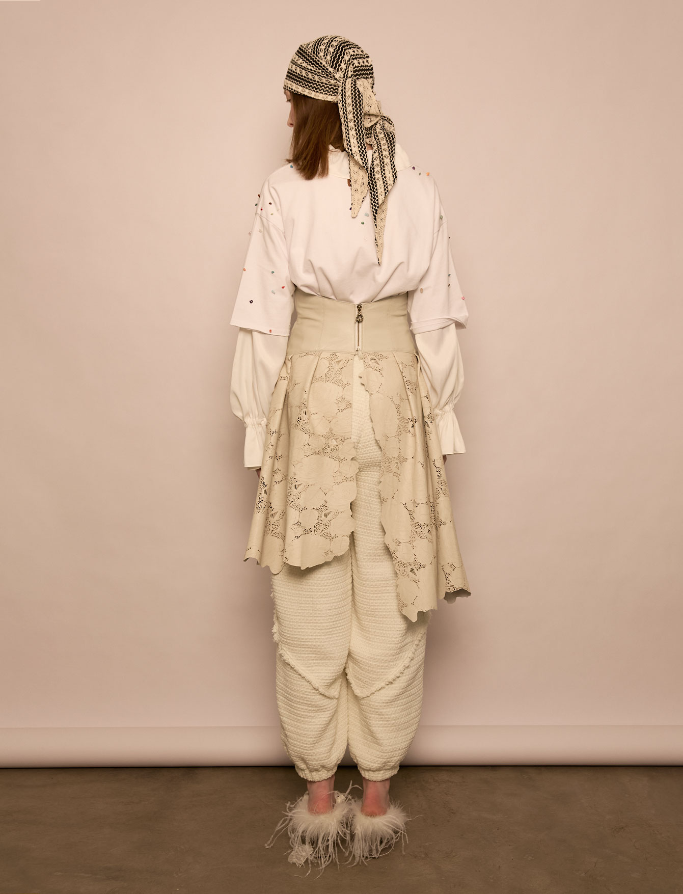 Корсет с баской №7/1 Rose Leather. EX