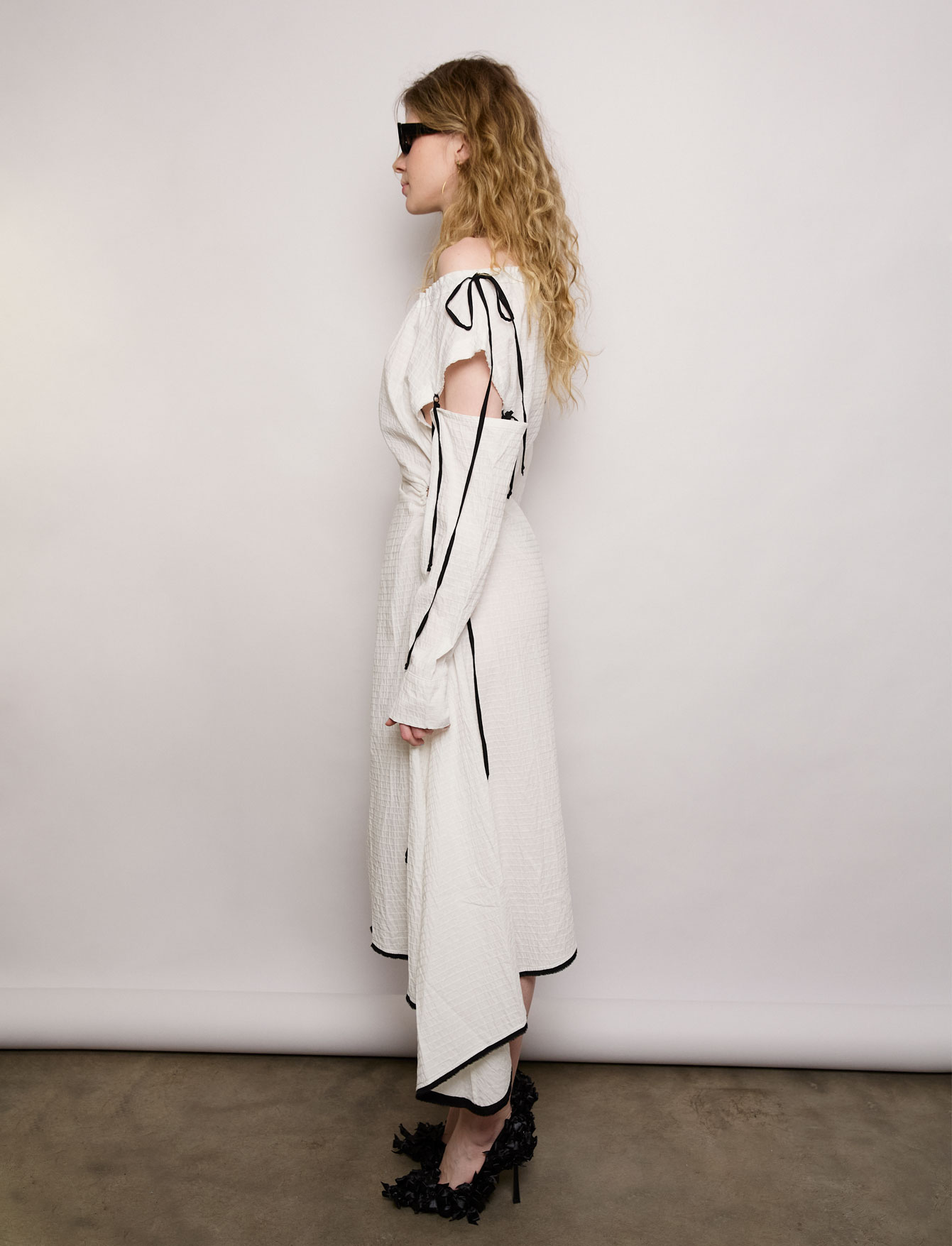 Асимметричное платье №88 Cotton stripe Асимметричное платье №88 Cotton stripe