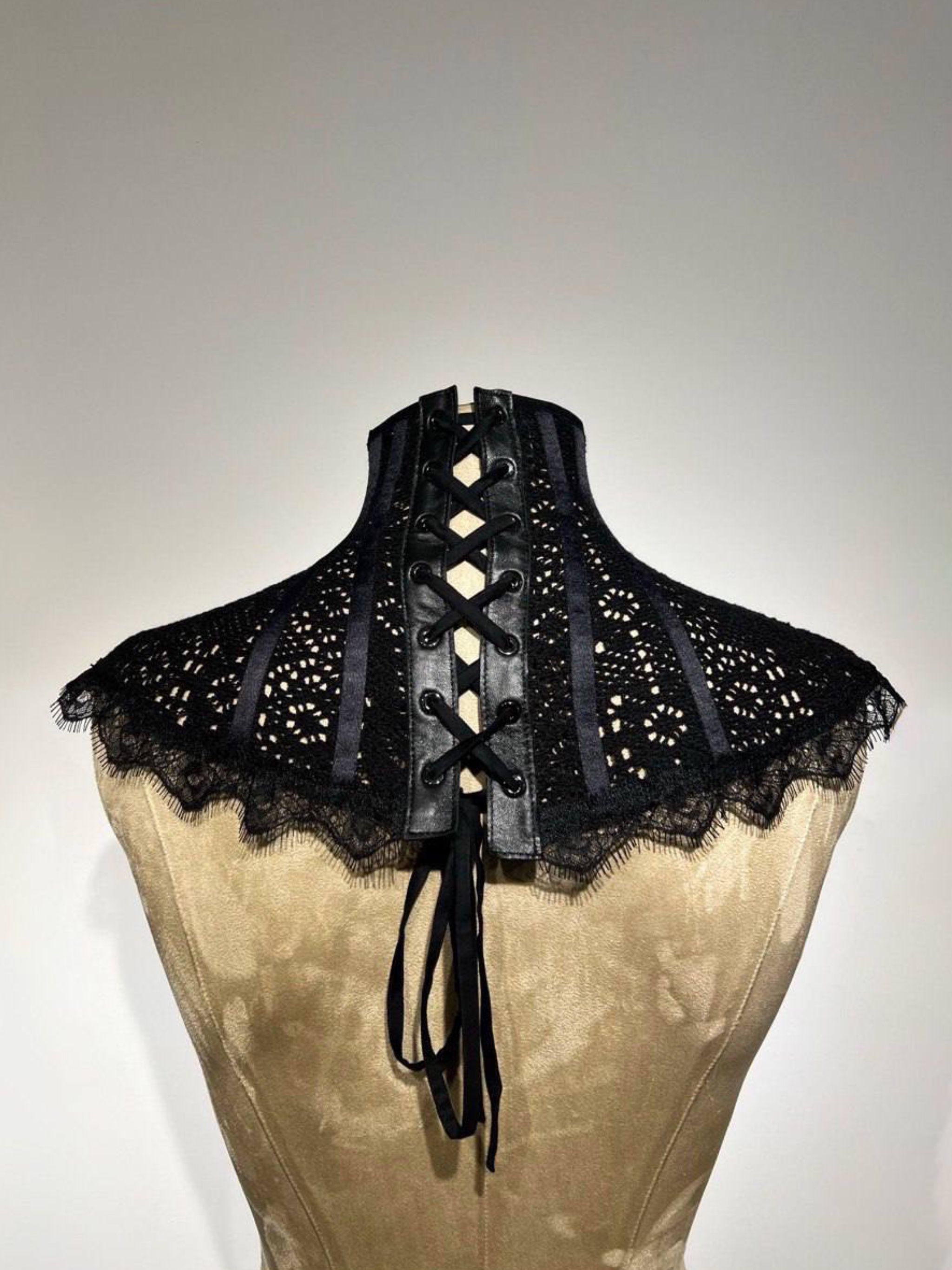 Воротник из кружева №25 Black