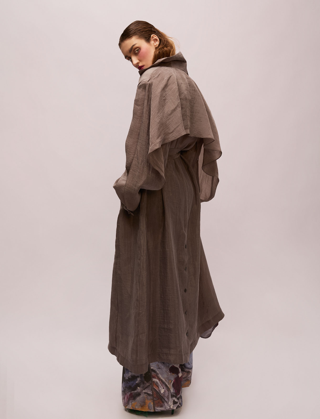 Тренч №34 Grey Gloss