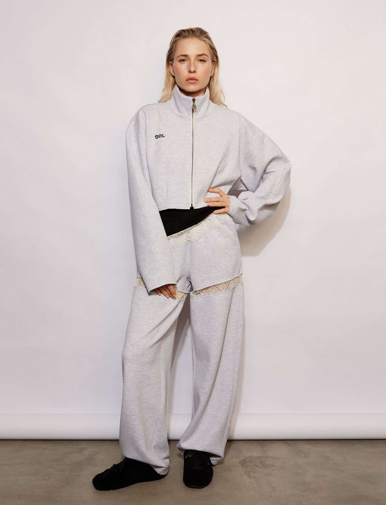 Толстовка на молнии №46\1 Melange