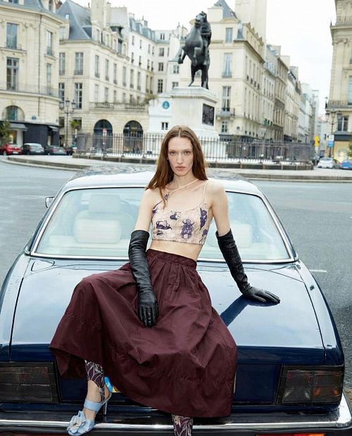 Юбка №52 Burgundy