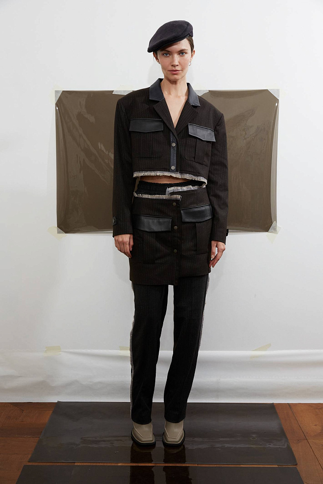 Брюки №9 Brown-Grey