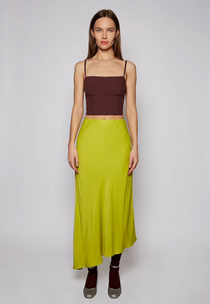 Юбка №47 Asymmetrical lime