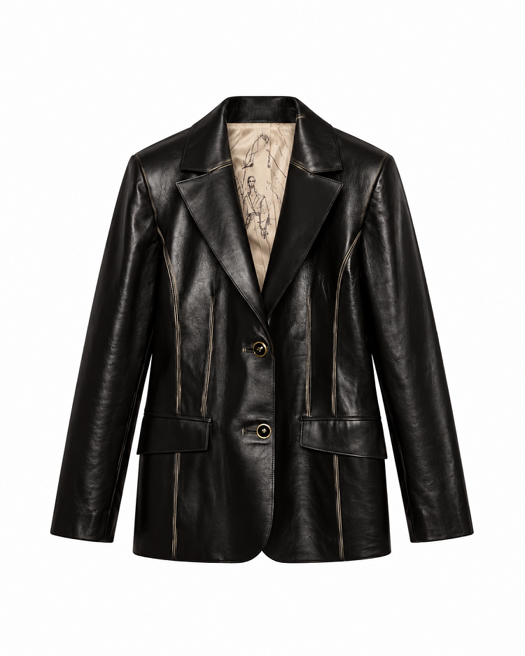 Пиджак №58 Leather Flower. EX