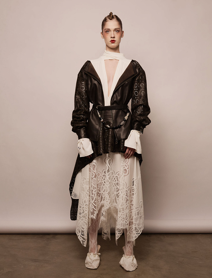 Корсет с баской №7/1 Leather. EX
