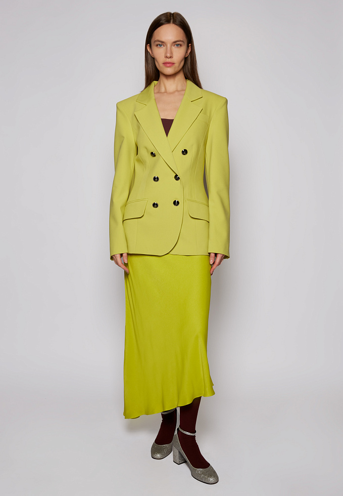 Юбка №47 Asymmetrical lime