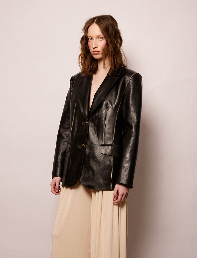 Пиджак №58 Leather Flower. EX