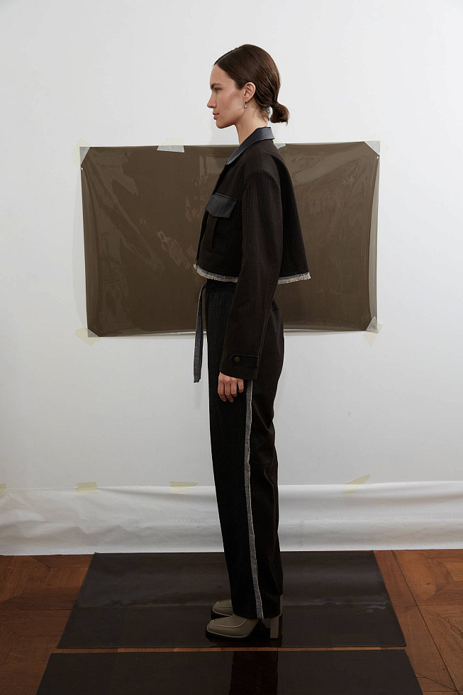 Брюки №9 Brown-Grey