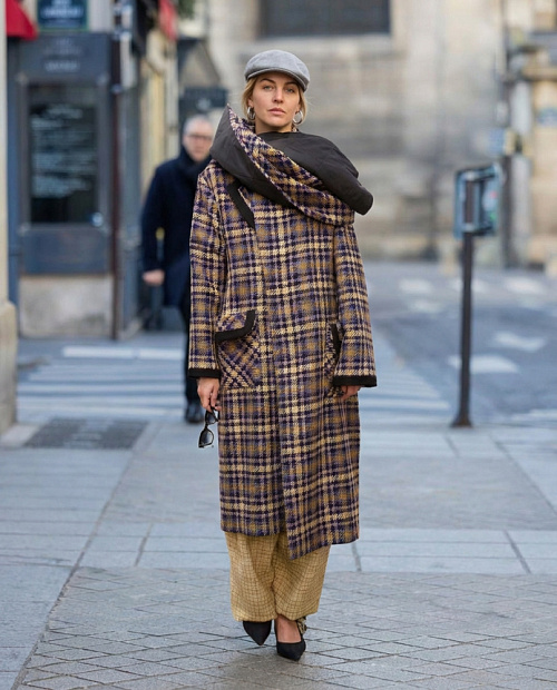 Лук 4: Пальто +Палантин Clarte