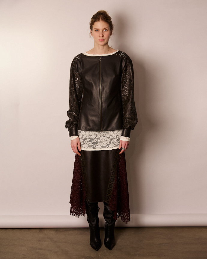 Лонгслив №30 Choco Leather. EX